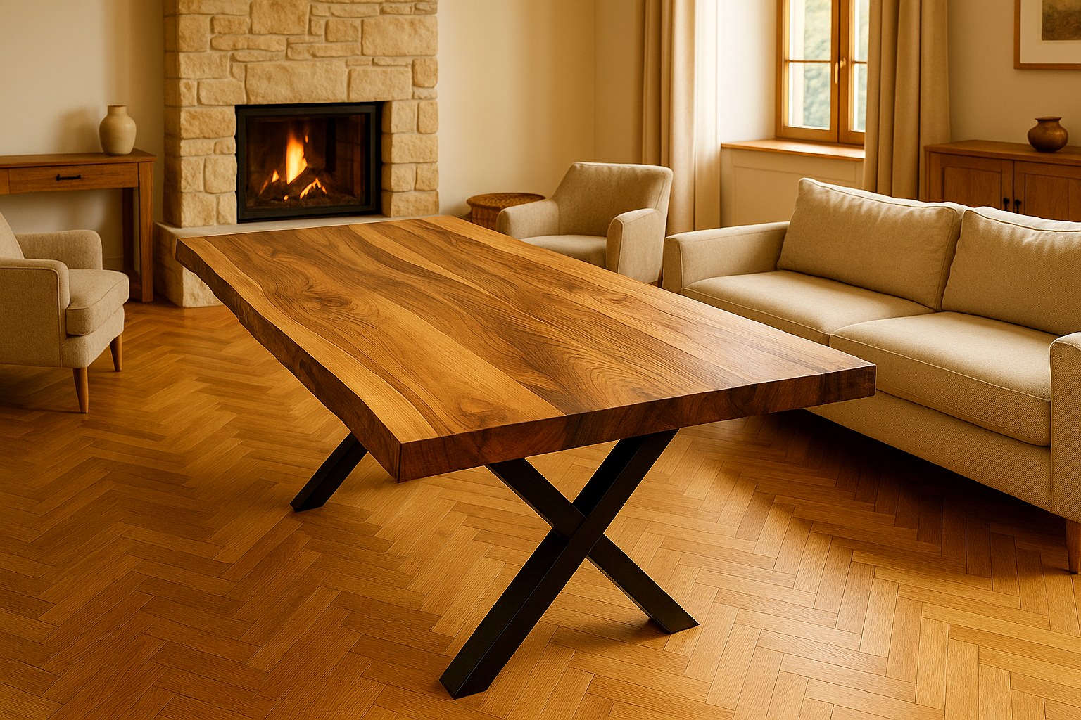 Stół dębowy loft